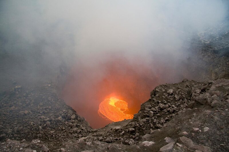 Lava Lake in Crater