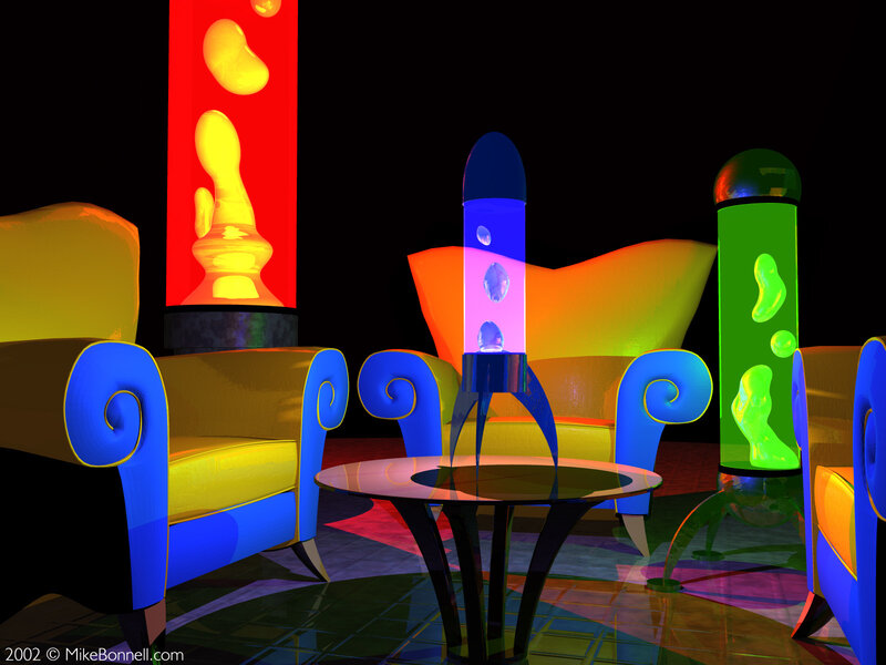 Lava Lamps in Living Room