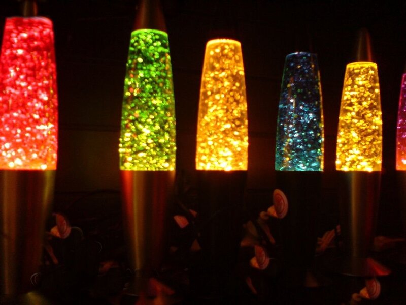 Lava Lamps in Row