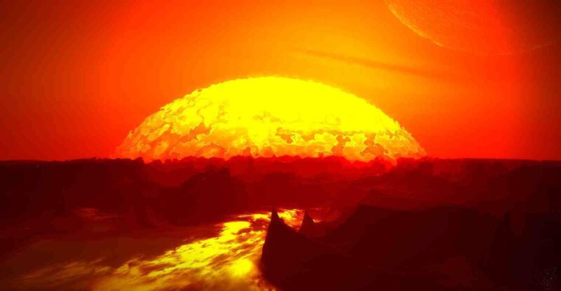 Lava Planet Surface — Red