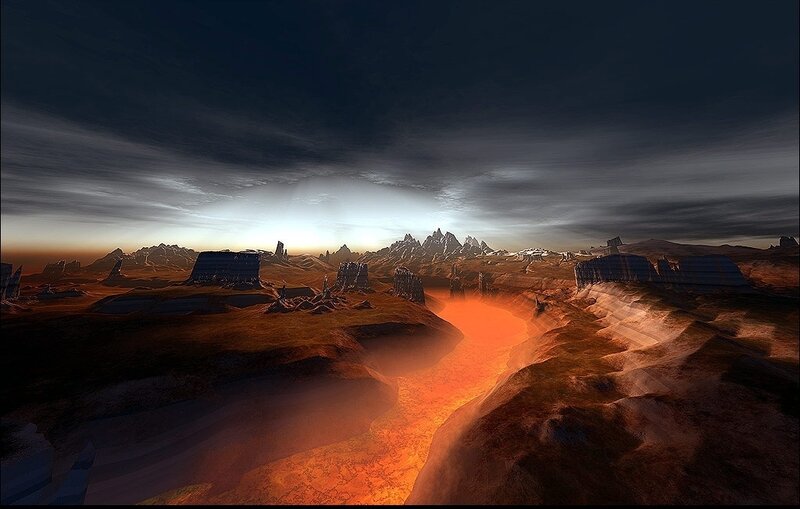Lava River in Canyon