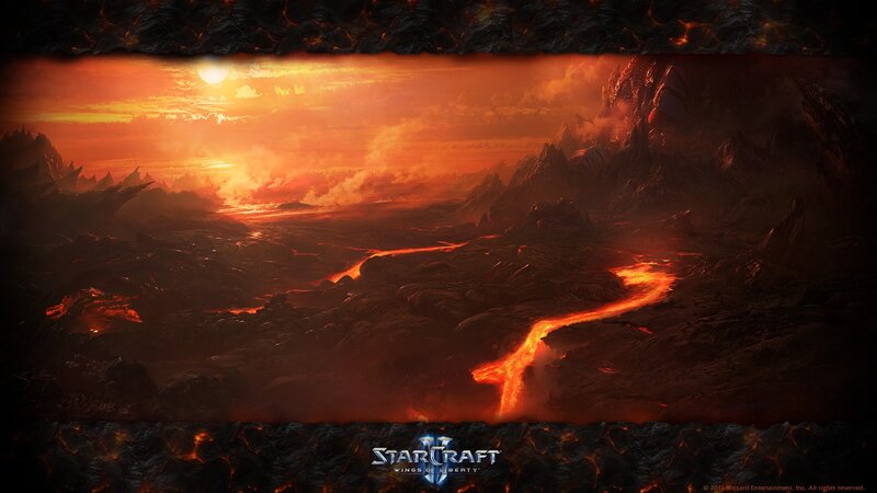 Lava River on Alien Planet — Orange, Dramatic