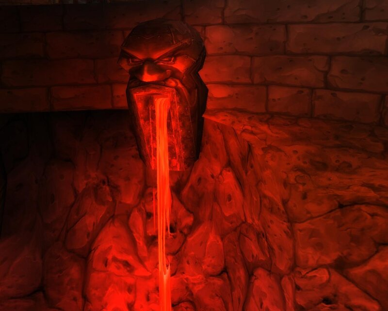 Lava Statue Mouth