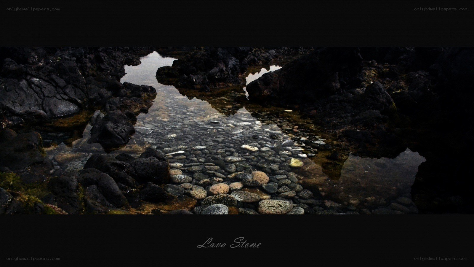 Lava stone pool