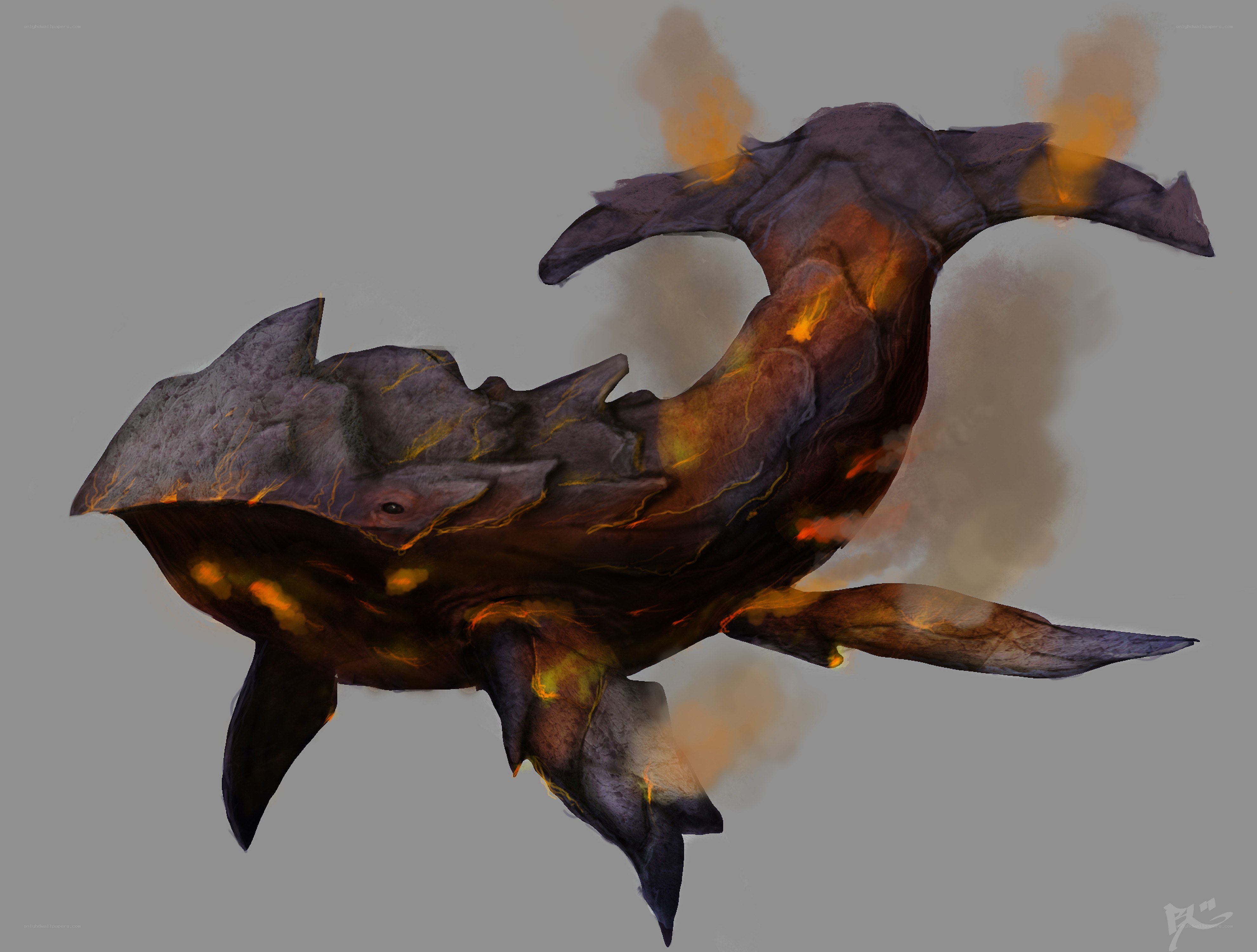 lava whale creature