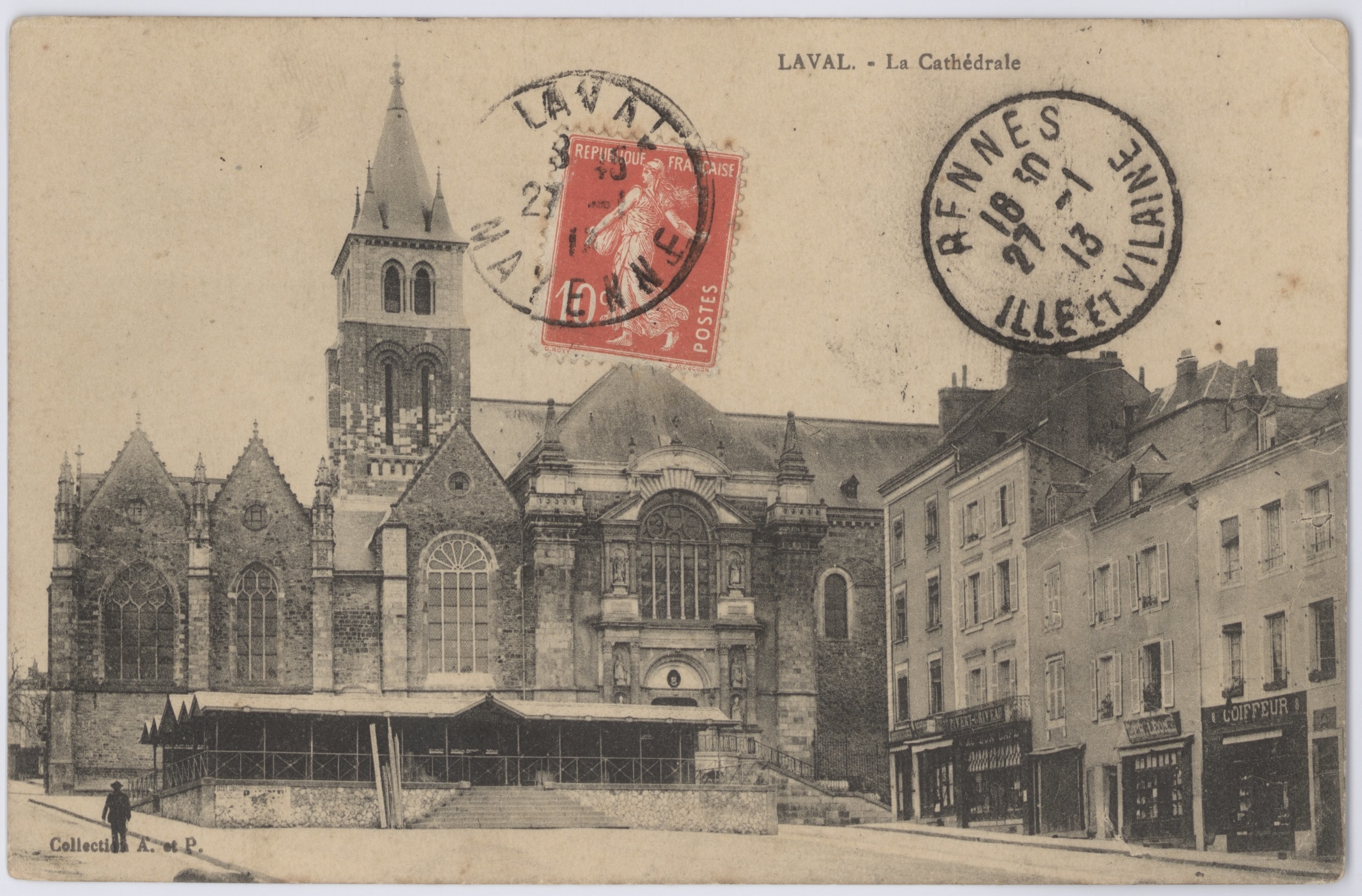 Laval Cathedral Postcard