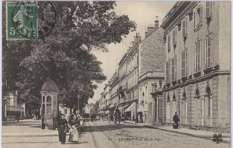 Laval street scene postcard