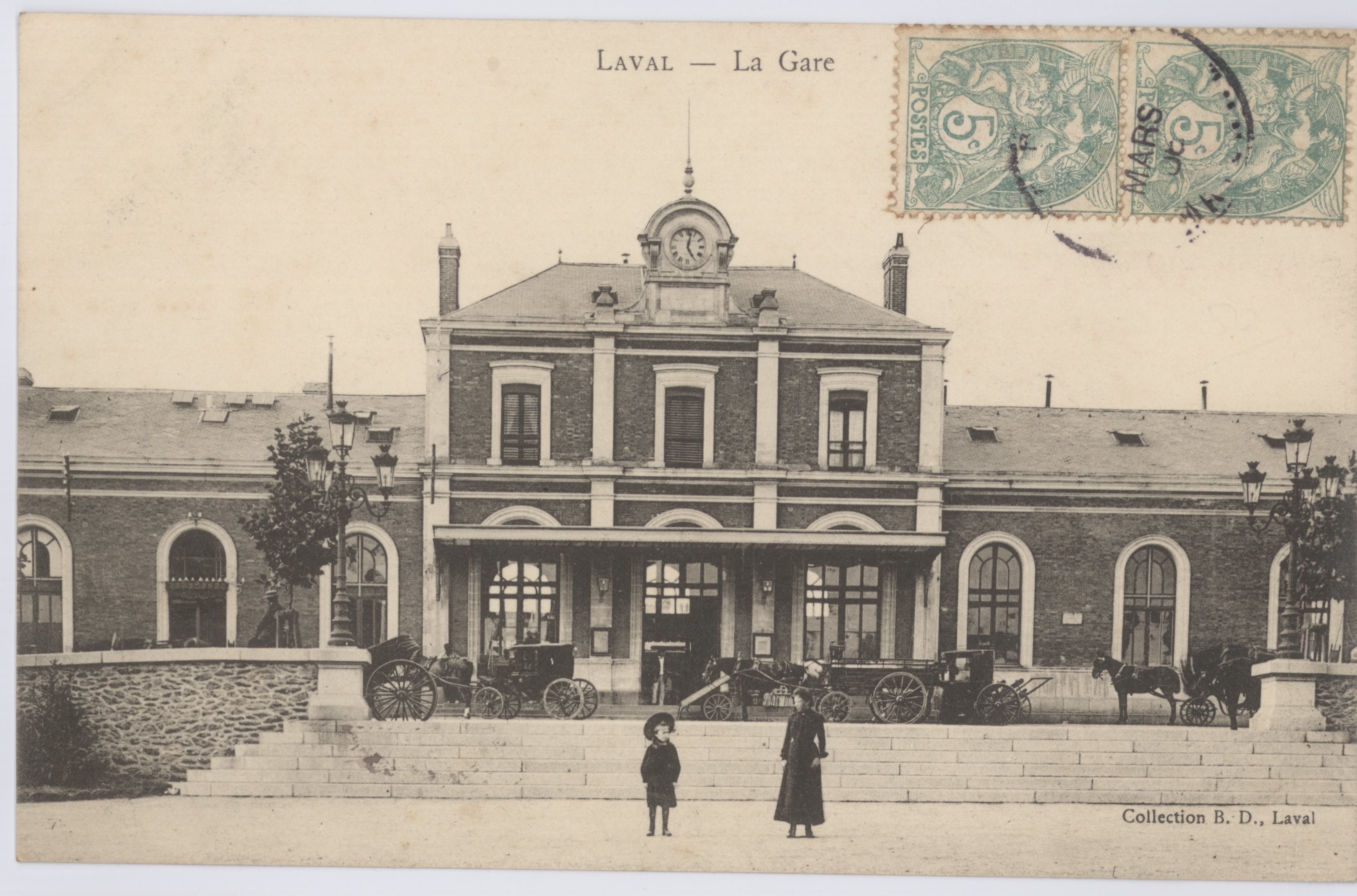 Laval Train Station Postcard