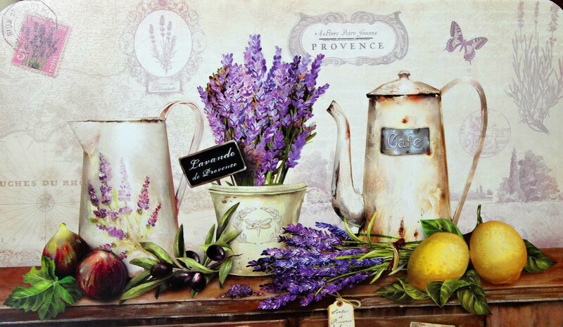 Lavender and Fruit Still Life