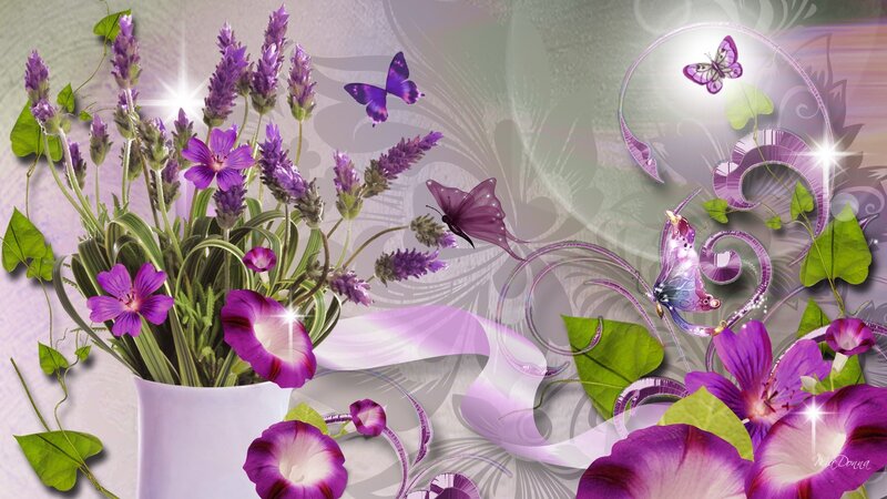 Lavender and Purple Flowers