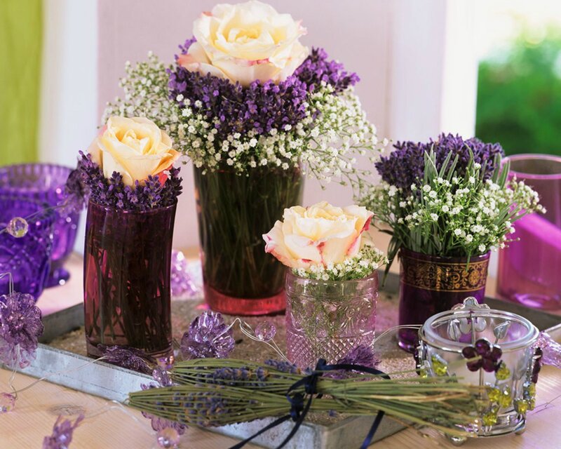 Lavender and Rose Arrangement