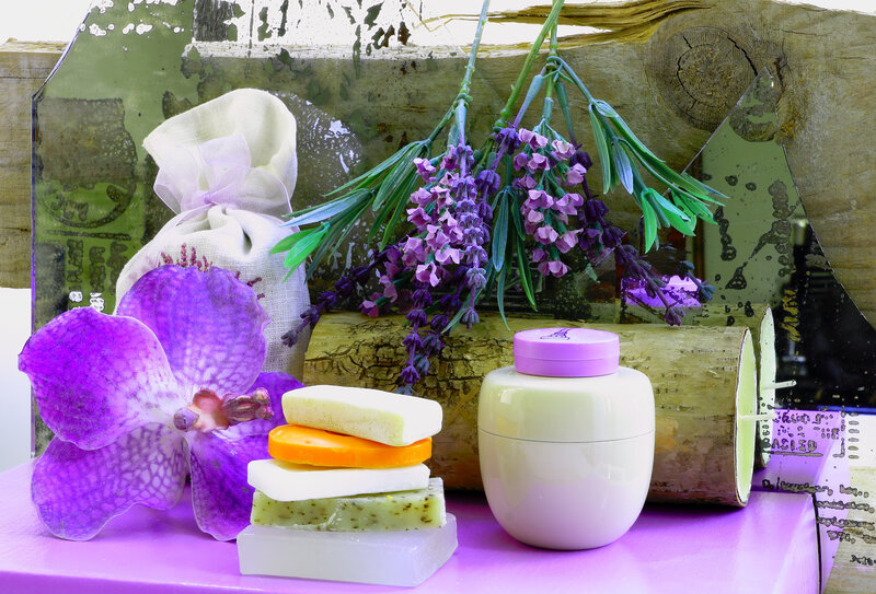 Lavender and Soap Arrangement