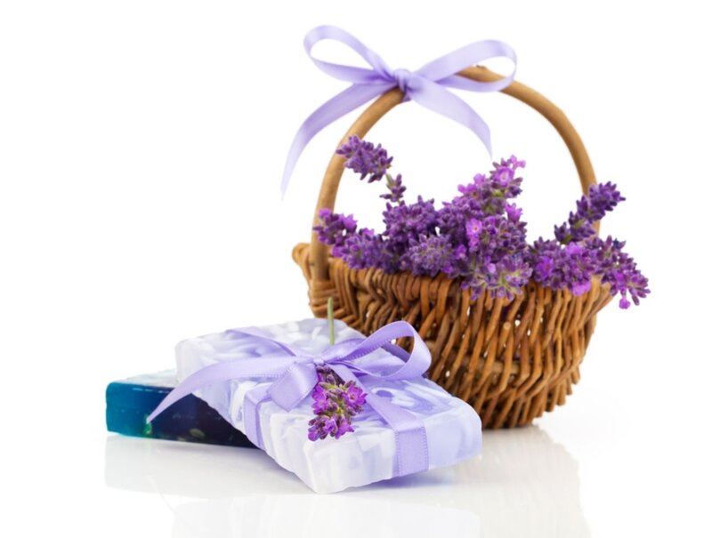 Lavender Basket with Soap