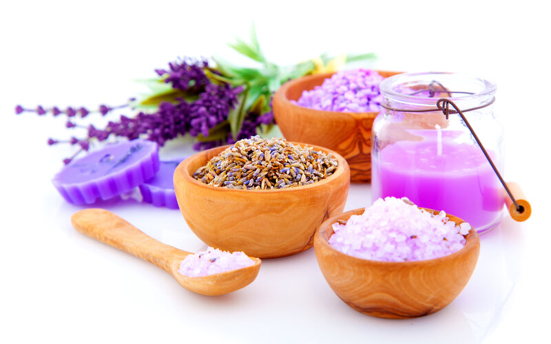 Lavender Bath Products — Purple, Calm