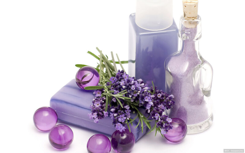 Lavender Bath Products — Purple