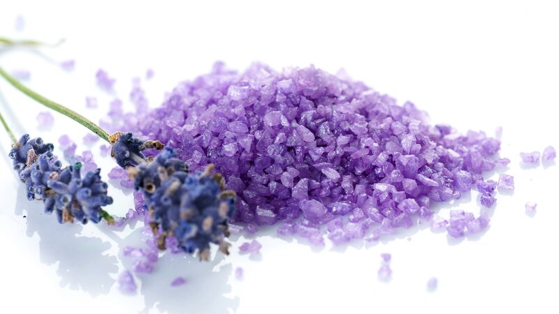 Lavender Bath Salts — Purple, Calm, Photograph