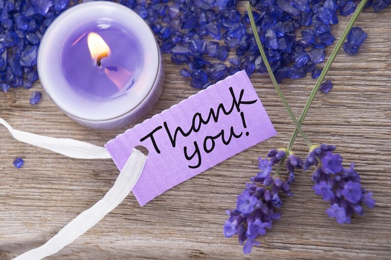 Lavender Candle and Tag