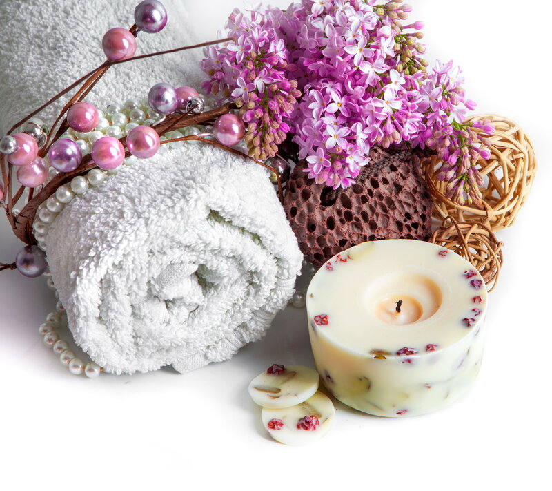 Lavender Candle Arrangement