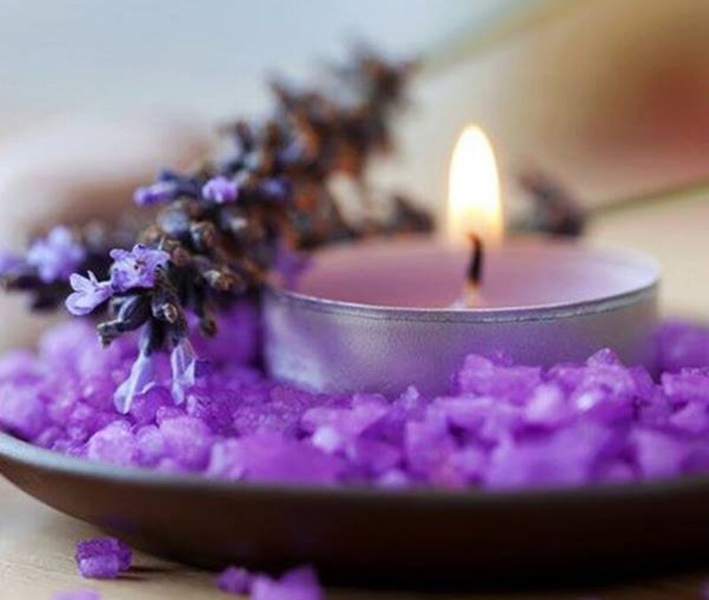 Lavender Candle in Bowl