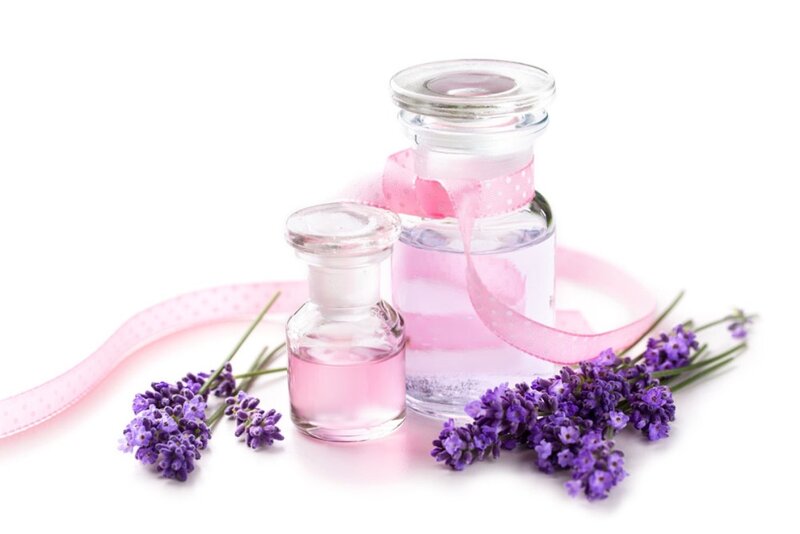 Lavender Essential Oil Bottles — Purple