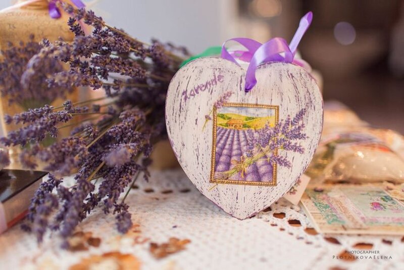 Lavender Heart Decoration