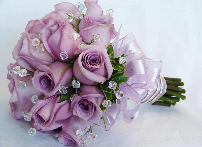 Lavender Rose Bouquet — Purple, Elegant, Photograph
