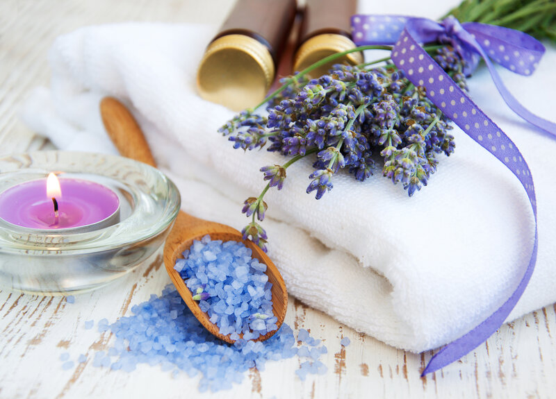 Lavender Spa Arrangement — Purple