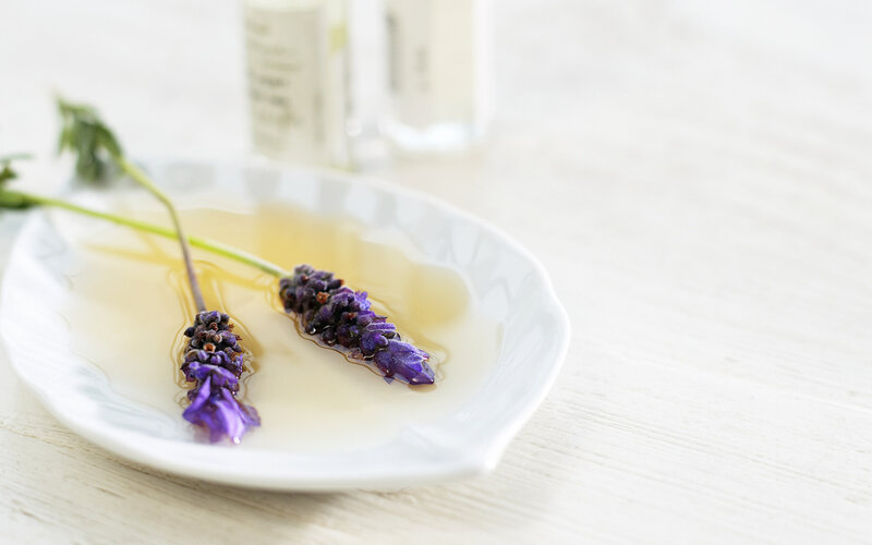 Lavender Sprigs in Liquid