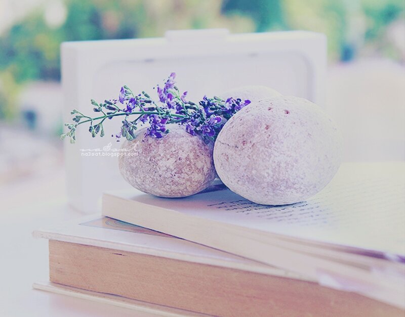 Lavender Sprigs on Stones