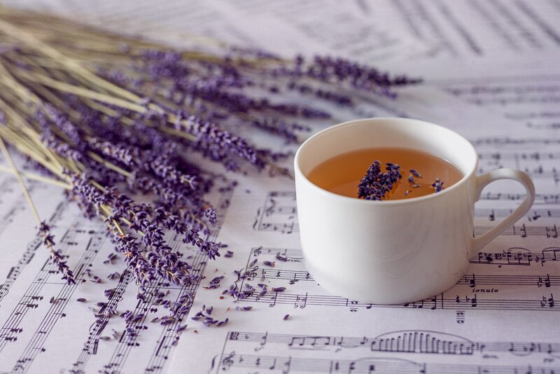 Lavender Tea in Cup