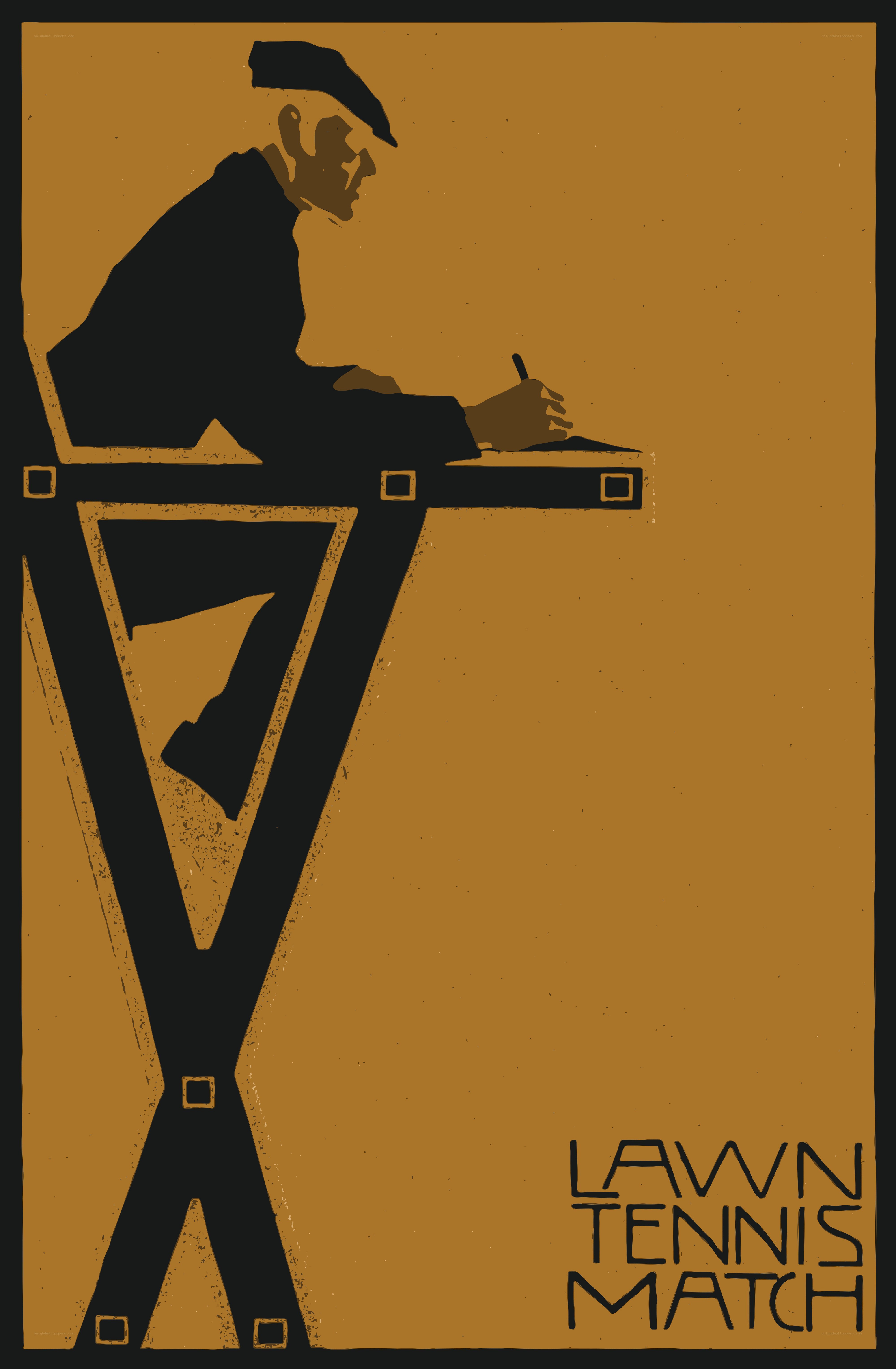 Lawn Tennis Match Poster