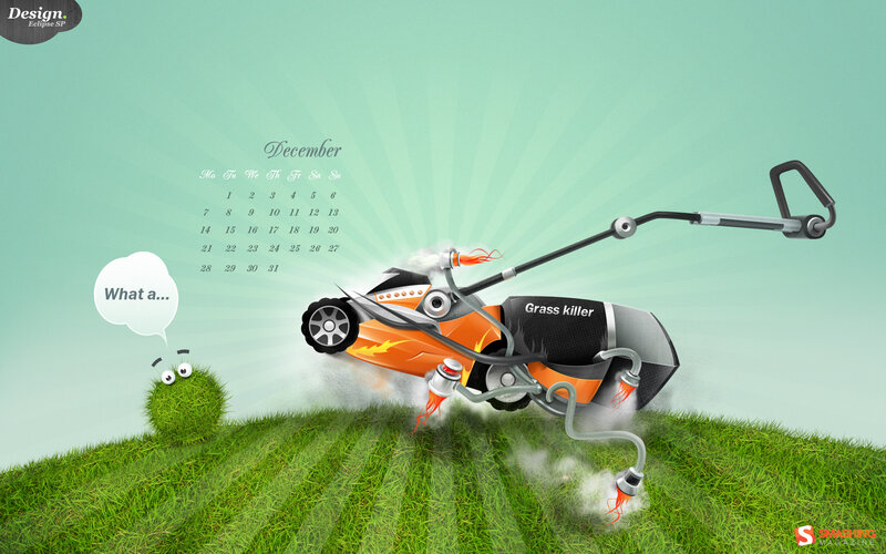 Lawnmower Attacking Grass