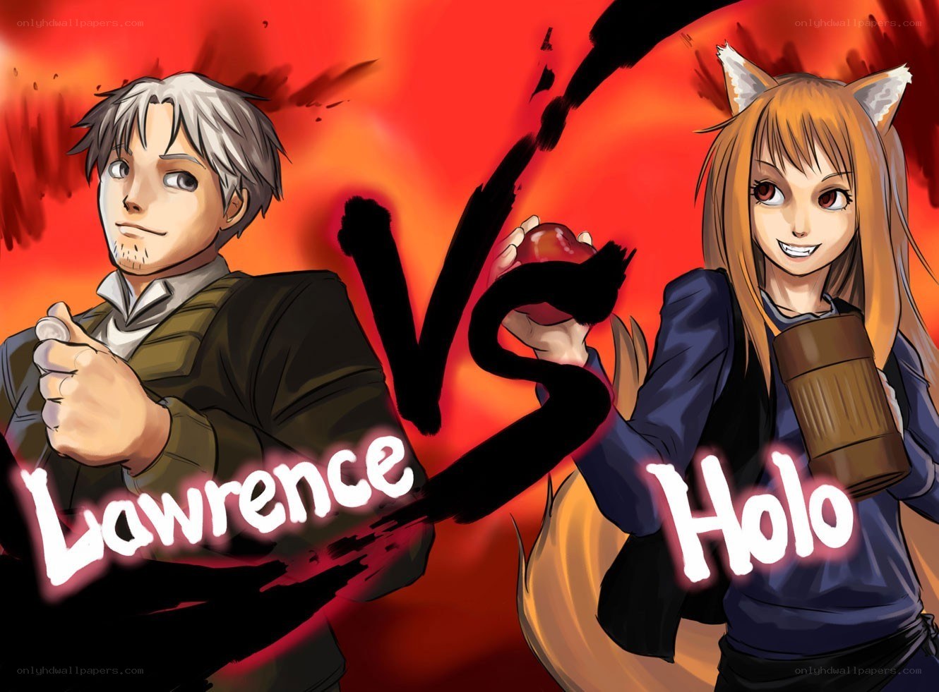 Lawrence vs Holo battle art