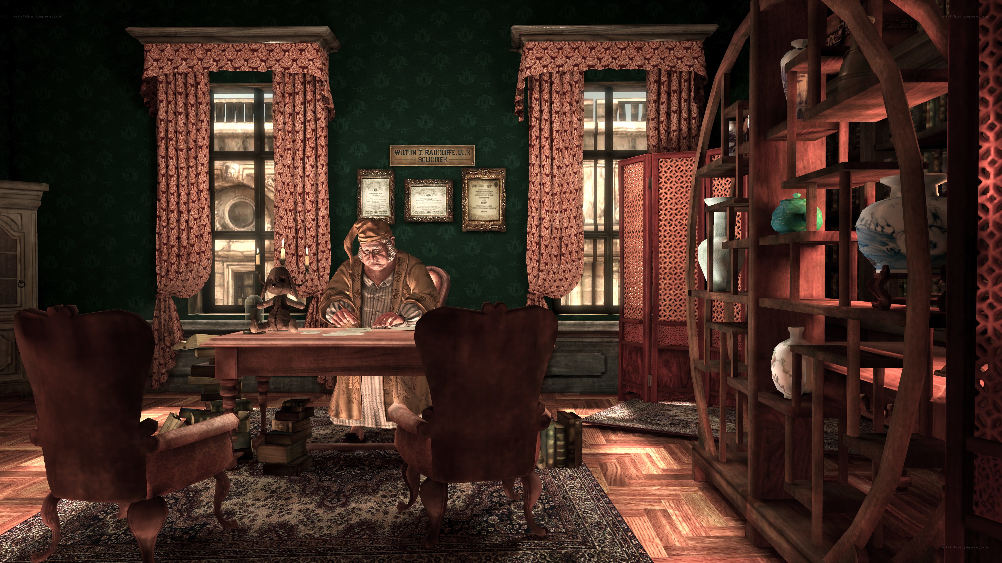lawyer in study room