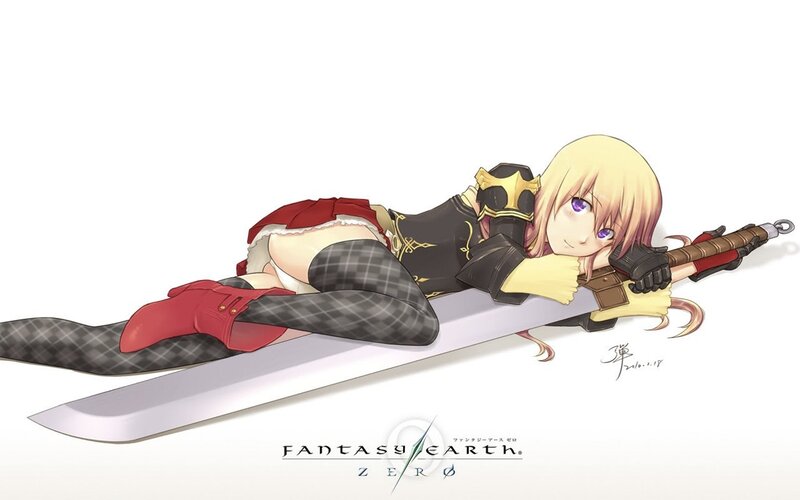 Lay on sword character