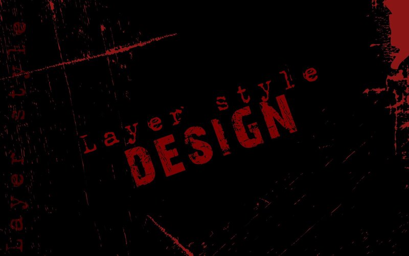 Layer style design text