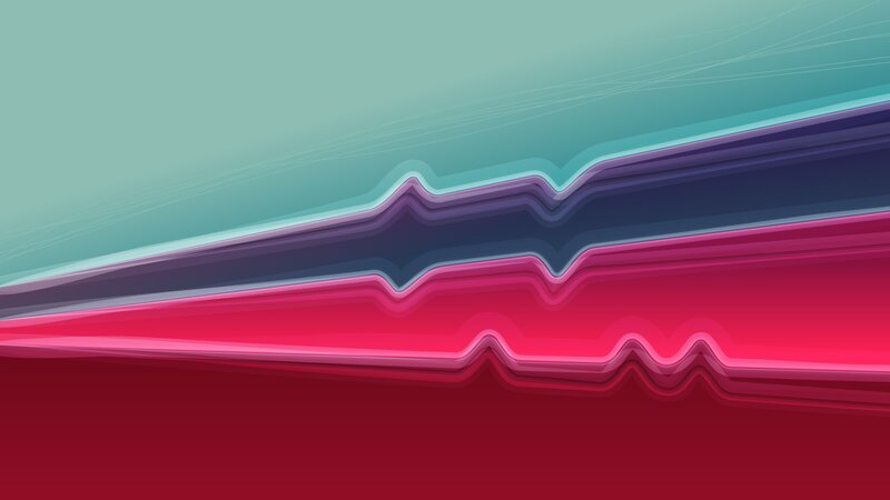 Layered Abstract Waves — Red