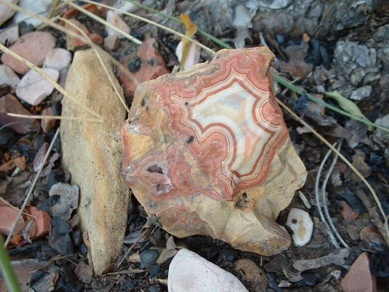 Layered Agate Rock