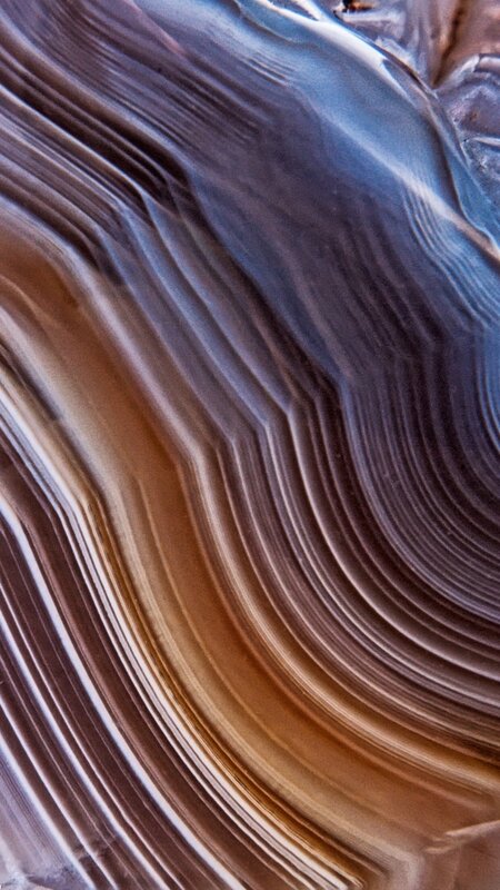 Layered Agate Stone — Brown