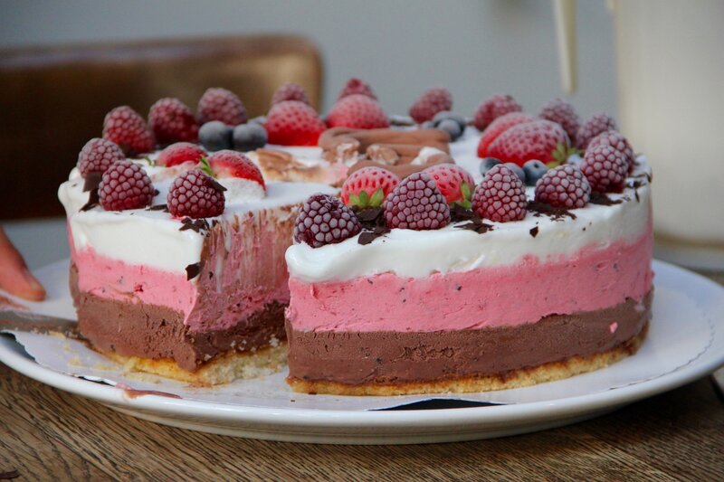 Layered Berry Cheesecake