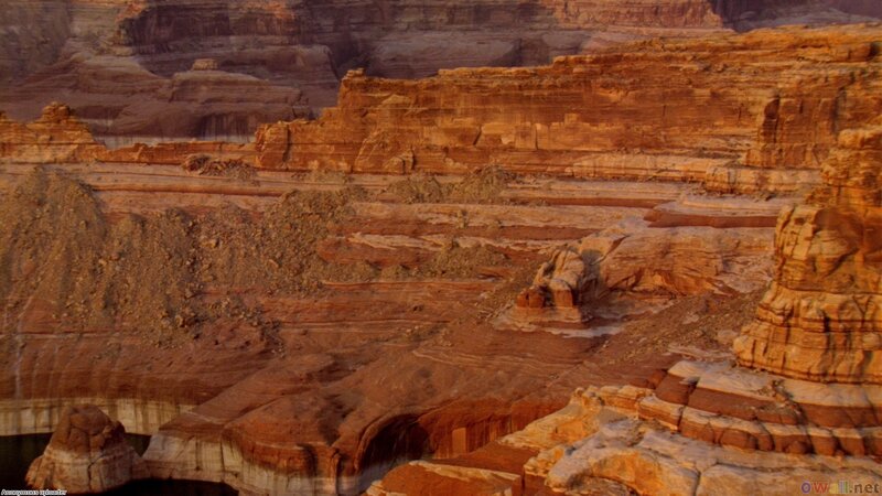 Layered Canyon Rock Formations