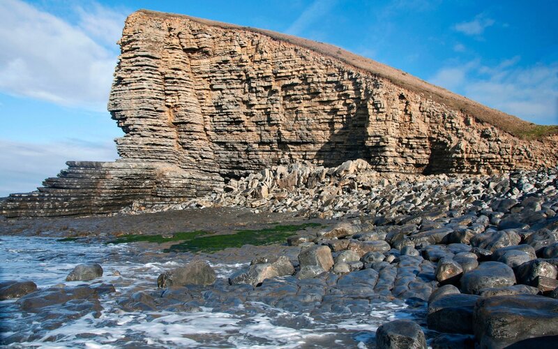 Layered Cliff Face