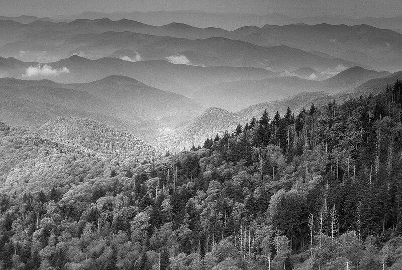 Layered Mountain Range