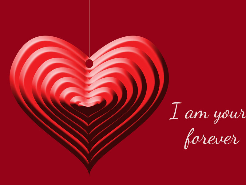 Layered Red Heart