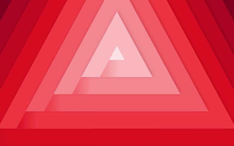 Layered Red Triangles