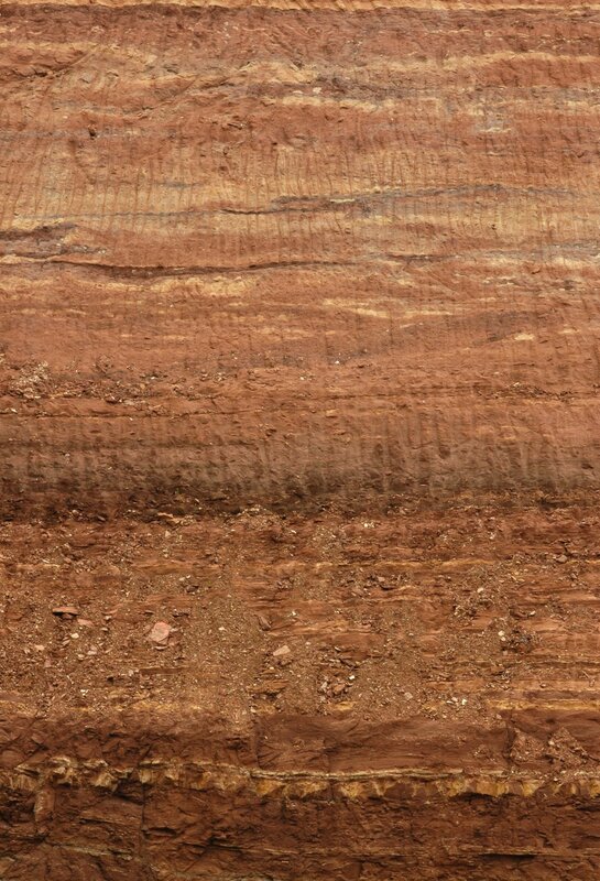 layered rock formation