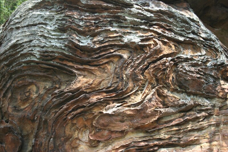 Layered rock formation