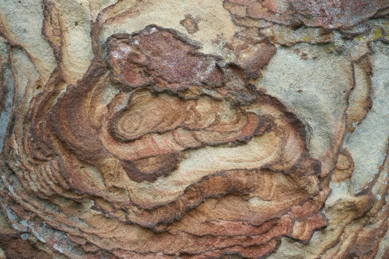 Layered Rock Formation — Brown, Natural, Photograph, Sediment