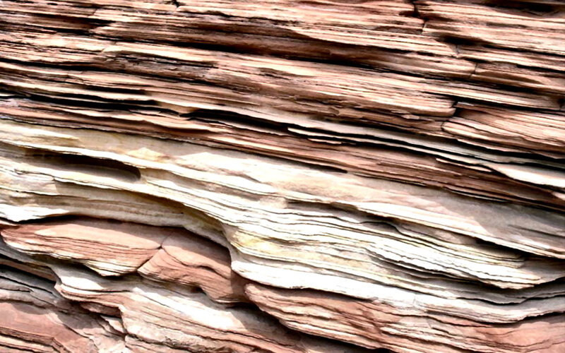 Layered Rock Formation — Brown, Natural