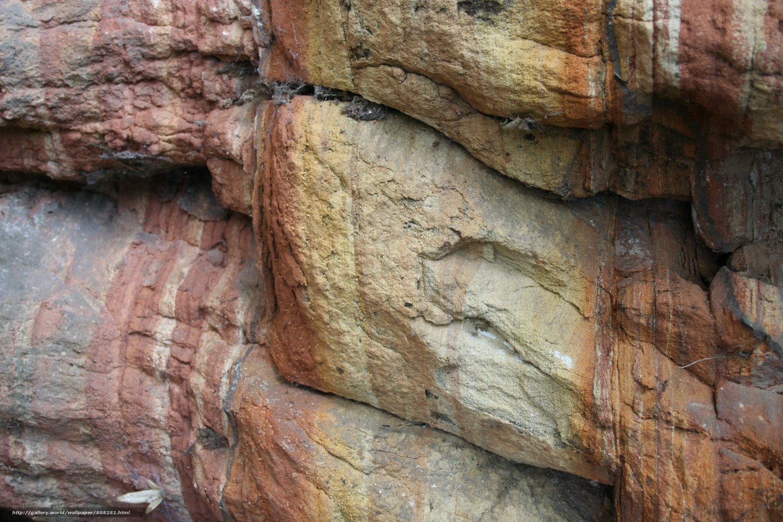 Layered rock formation